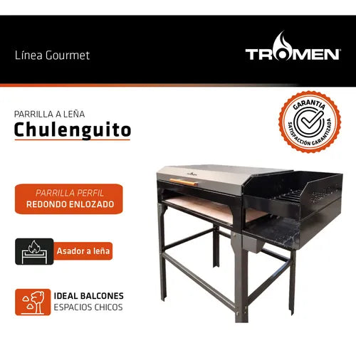 Parrilla Tromen Chulenguito A Leña Con Tapa