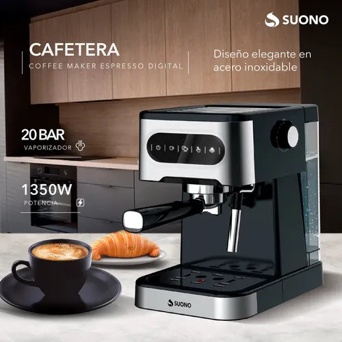 Cafetera Espresso Digital Suono Automática – Elegancia y Sabor en Cada Taza