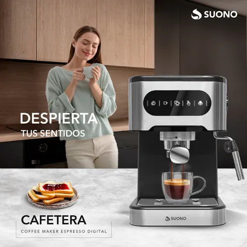 Cafetera Espresso Digital Suono Automática – Elegancia y Sabor en Cada Taza
